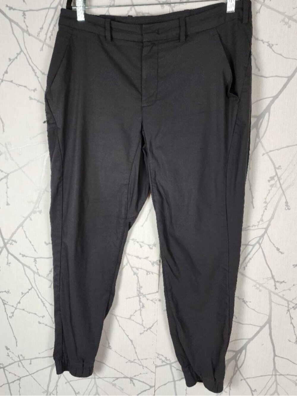 Kit and Ace Black Navigator Stretch Mid Rise Commute Joggers